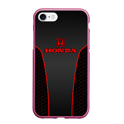 Чехол iPhone 7/8 матовый Honda - униформа красная, цвет: 3D-малиновый