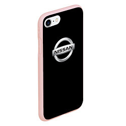 Чехол iPhone 7/8 матовый Nissan sport auto, цвет: 3D-светло-розовый — фото 2