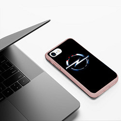 Чехол iPhone 7/8 матовый Opel sport auto trend, цвет: 3D-светло-розовый — фото 2