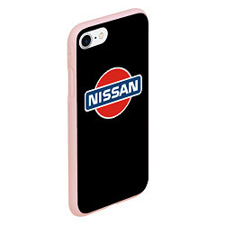 Чехол iPhone 7/8 матовый Nissan auto, цвет: 3D-светло-розовый — фото 2