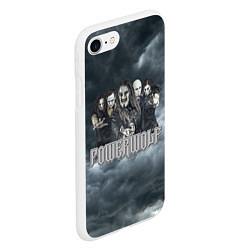 Чехол iPhone 7/8 матовый Powerwolf band, цвет: 3D-белый — фото 2