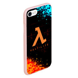 Чехол iPhone 7/8 матовый Gordon freeman x Portal 2, цвет: 3D-светло-розовый — фото 2