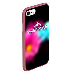 Чехол iPhone 7/8 матовый Warframe true color, цвет: 3D-малиновый — фото 2