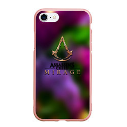 Чехол iPhone 7/8 матовый Assassins Creed мираж, цвет: 3D-светло-розовый