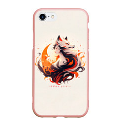 Чехол iPhone 7/8 матовый Дева оборотень, цвет: 3D-светло-розовый