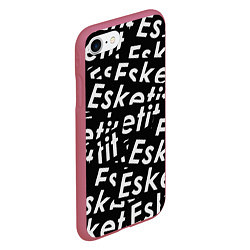Чехол iPhone 7/8 матовый Esskeetit rap, цвет: 3D-малиновый — фото 2