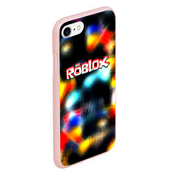 Чехол iPhone 7/8 матовый Roblox game 2023, цвет: 3D-светло-розовый — фото 2
