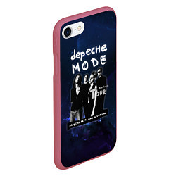 Чехол iPhone 7/8 матовый Depeche Mode - Devotional тур, цвет: 3D-малиновый — фото 2