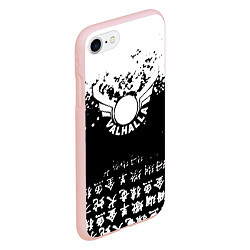 Чехол iPhone 7/8 матовый Токийские мстители аниме black-white, цвет: 3D-светло-розовый — фото 2