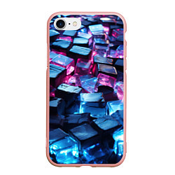 Чехол iPhone 7/8 матовый Стеклянные прозрачные камушки
