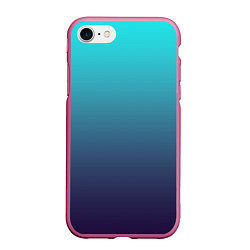Чехол iPhone 7/8 матовый Подводный градиент, цвет: 3D-малиновый