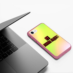 Чехол iPhone 7/8 матовый Видел Ленина, цвет: 3D-малиновый — фото 2