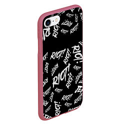 Чехол iPhone 7/8 матовый Paramore alllogo, цвет: 3D-малиновый — фото 2