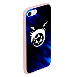 Чехол iPhone 7/8 матовый Fullmetal Alchemist soul, цвет: 3D-светло-розовый — фото 2