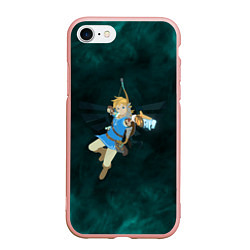 Чехол iPhone 7/8 матовый Zelda the game, цвет: 3D-светло-розовый