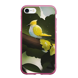Чехол iPhone 7/8 матовый Маленькая жёлтая птица на дереве