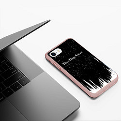 Чехол iPhone 7/8 матовый Three days grace rock band, цвет: 3D-светло-розовый — фото 2