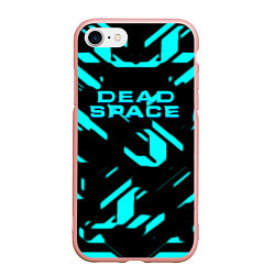 Чехол iPhone 7/8 матовый Dead space айзек стиль неоновая броня, цвет: 3D-светло-розовый