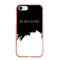Чехол iPhone 7/8 матовый Elden ring gold, цвет: 3D-светло-розовый