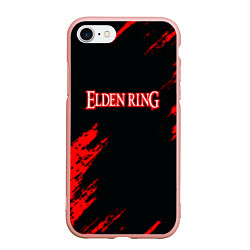 Чехол iPhone 7/8 матовый Elden ring краски текстура, цвет: 3D-светло-розовый