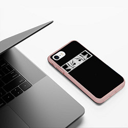 Чехол iPhone 7/8 матовый Взгляд Фрирен, цвет: 3D-светло-розовый — фото 2