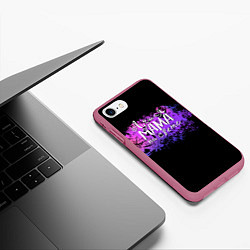 Чехол iPhone 7/8 матовый Надпись лучшая мама, цвет: 3D-малиновый — фото 2