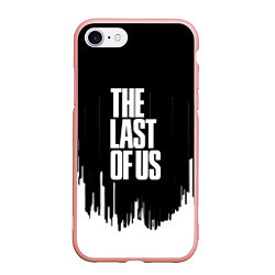 Чехол iPhone 7/8 матовый The last of us текстура, цвет: 3D-светло-розовый