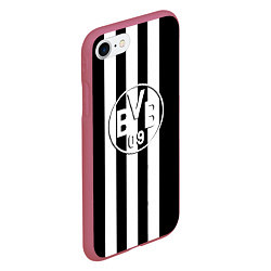 Чехол iPhone 7/8 матовый Borussia sport line, цвет: 3D-малиновый — фото 2
