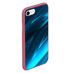 Чехол iPhone 7/8 матовый Geometry stripes neon color, цвет: 3D-малиновый — фото 2