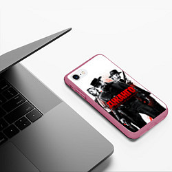 Чехол iPhone 7/8 матовый Джанго освобожденный, цвет: 3D-малиновый — фото 2