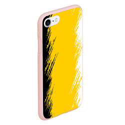 Чехол iPhone 7/8 матовый Имперский флаг России штрихи, цвет: 3D-светло-розовый — фото 2