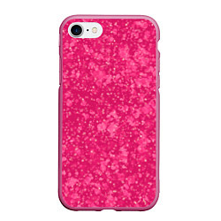 Чехол iPhone 7/8 матовый Яркий розовый абстракция, цвет: 3D-малиновый