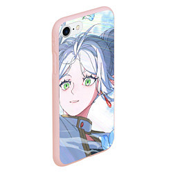 Чехол iPhone 7/8 матовый Sousou no Frieren Фрирен beautiful smile, цвет: 3D-светло-розовый — фото 2