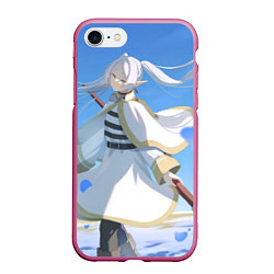 Чехол iPhone 7/8 матовый Sousou no Frieren Фрирен beautiful smile, цвет: 3D-малиновый