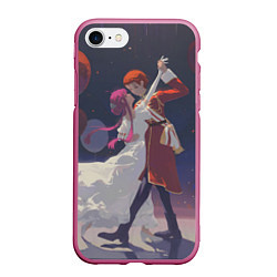 Чехол iPhone 7/8 матовый Sousou no Frieren Fern Stark Love dance, цвет: 3D-малиновый