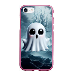 Чехол iPhone 7/8 матовый Привидениус, цвет: 3D-малиновый
