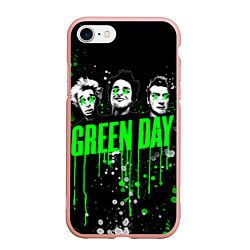 Чехол iPhone 7/8 матовый Green Day: Acid Colour, цвет: 3D-светло-розовый