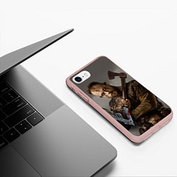 Чехол iPhone 7/8 матовый Флоки, цвет: 3D-светло-розовый — фото 2