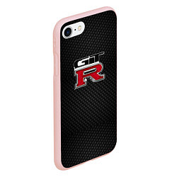Чехол iPhone 7/8 матовый Nissan GTR, цвет: 3D-светло-розовый — фото 2