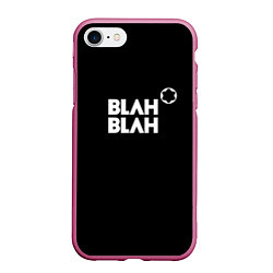 Чехол iPhone 7/8 матовый Blah-blah, цвет: 3D-малиновый