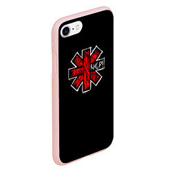 Чехол iPhone 7/8 матовый RHCP Symbol, цвет: 3D-светло-розовый — фото 2