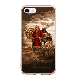 Чехол iPhone 7/8 матовый Русь священная, цвет: 3D-светло-розовый