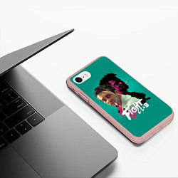 Чехол iPhone 7/8 матовый Fight Club Stories, цвет: 3D-светло-розовый — фото 2