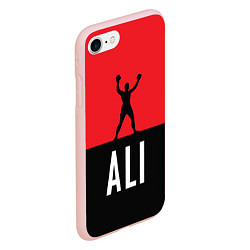Чехол iPhone 7/8 матовый Ali Boxing, цвет: 3D-светло-розовый — фото 2