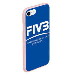 Чехол iPhone 7/8 матовый Волейбол FIVB, цвет: 3D-светло-розовый — фото 2