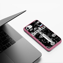Чехол iPhone 7/8 матовый Спецназ 6, цвет: 3D-малиновый — фото 2