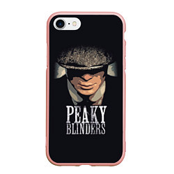 Чехол iPhone 7/8 матовый Peaky Blinders, цвет: 3D-светло-розовый