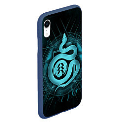 Чехол iPhone XR матовый DESTINY 2 HUNTER, цвет: 3D-тёмно-синий — фото 2