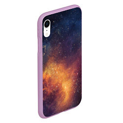 Чехол iPhone XR матовый Космос цвета 3D-сиреневый — фото 2