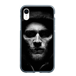 Чехол iPhone XR матовый Sons Of Anarchy цвета 3D-серый — фото 1